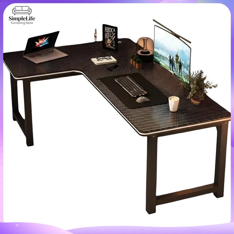 Desk Setup Dual Monitor - Corner Gaming Desk Computer Desk with