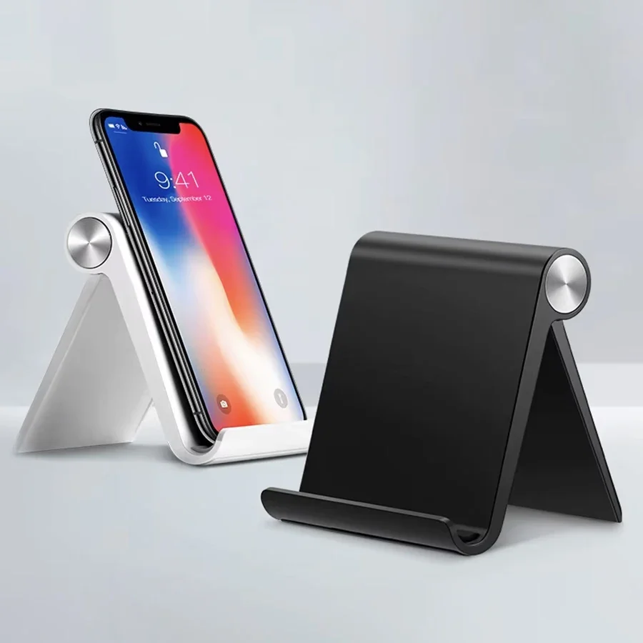 Desk Setup Stand - Adjustable Foldable Phone Holder Stand Portable