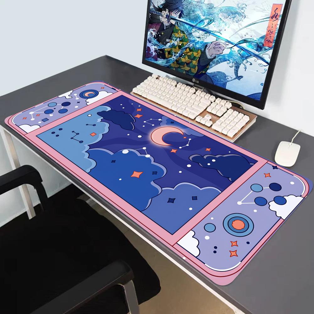 Desk Setup Accessories Aesthetic - HYBXAXC Moon and Stars Large Desk