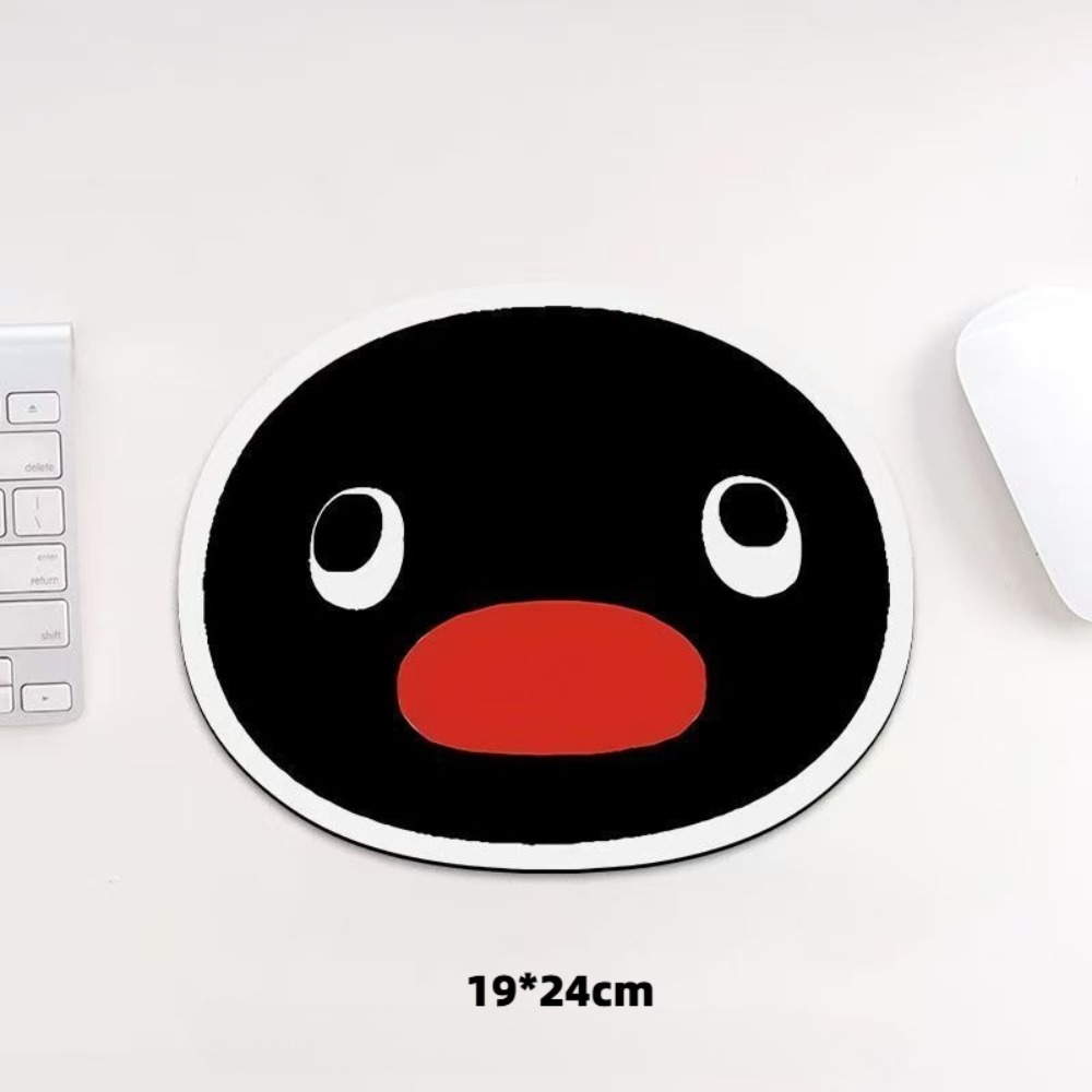 Desk Setup Carpet - Cute Penguin Expression Mouse Pad Funny