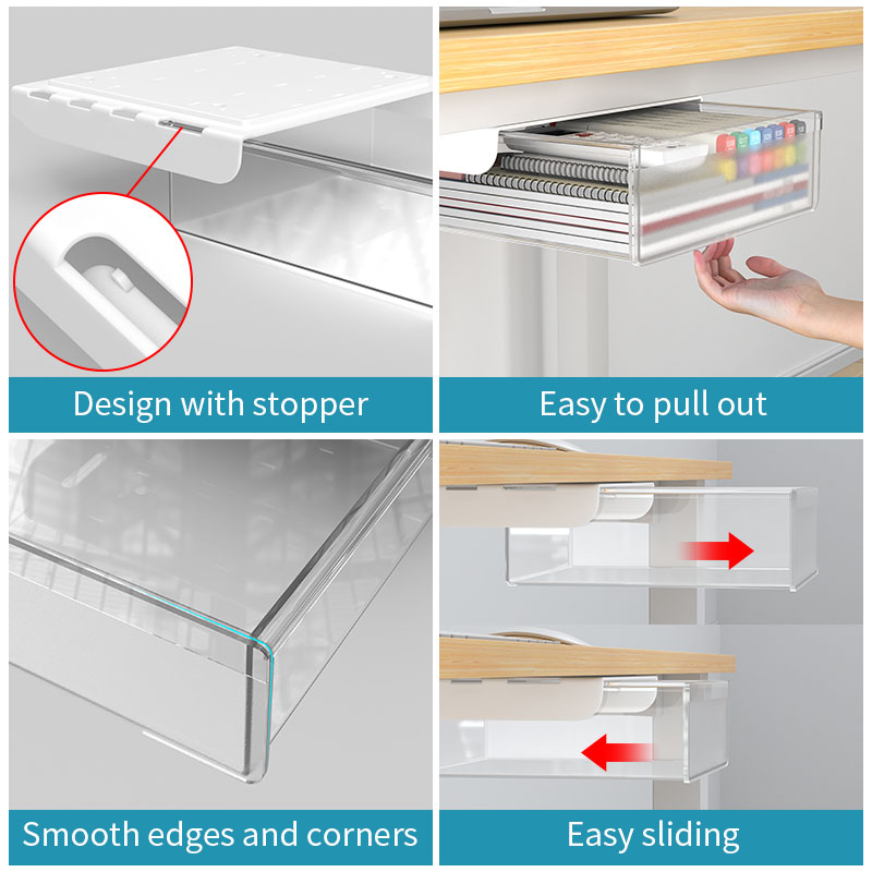 Under Desk Hidden Drawer Syste - огляд і ціна Desk Setup Study