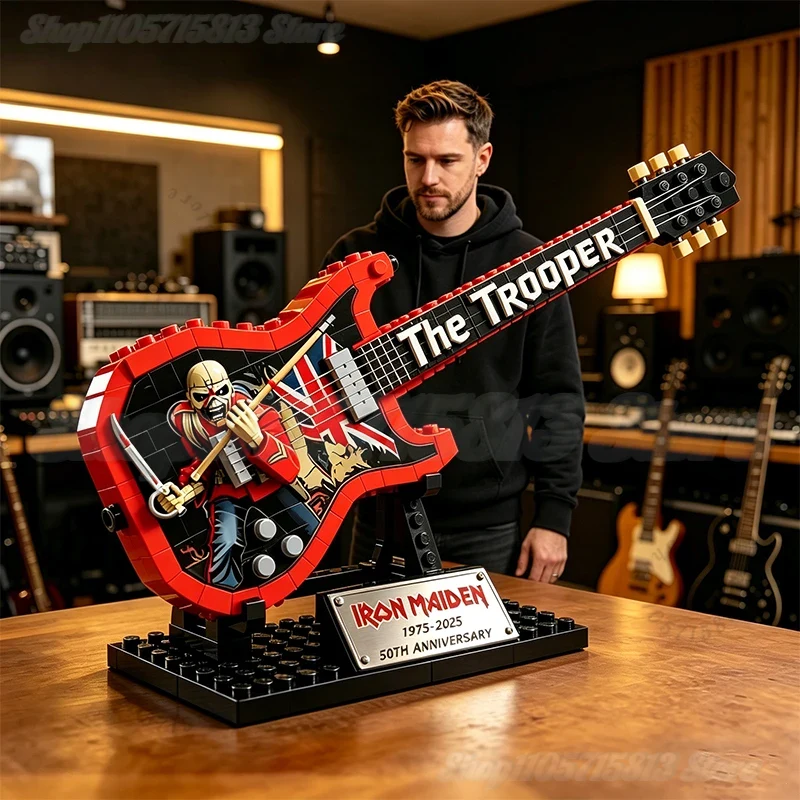 Brick Guitar Model Kit DIY Min - огляд і ціна Desk Setup Decor