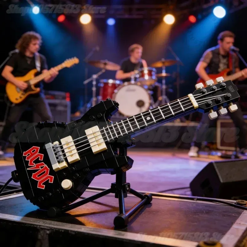 Brick Guitar Model Kit DIY Min - огляд і ціна Desk Setup Decor
