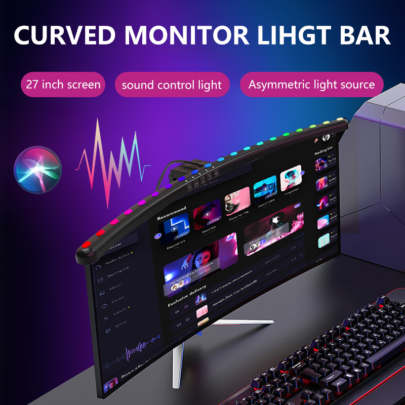 Setup RGBIC Monitor Light Bar  - огляд і ціна Desk Setup Accessories Aesthetic