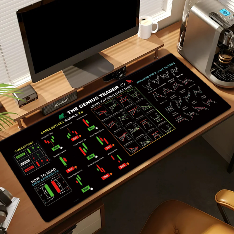 EXCO Stock Market Trader Leath - огляд і ціна Desk Setup Carpet
