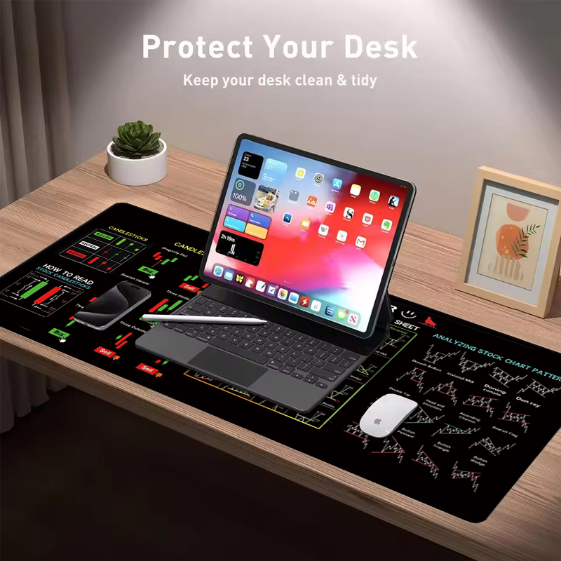 EXCO Stock Market Trader Leath - огляд і ціна Desk Setup Carpet