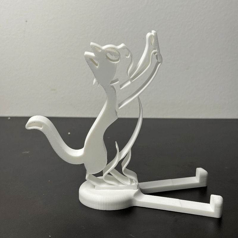 Abstract Hollow Line Cat Phone - огляд і ціна Desk Setup Stand