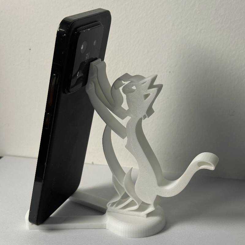 Abstract Hollow Line Cat Phone - огляд і ціна Desk Setup Stand