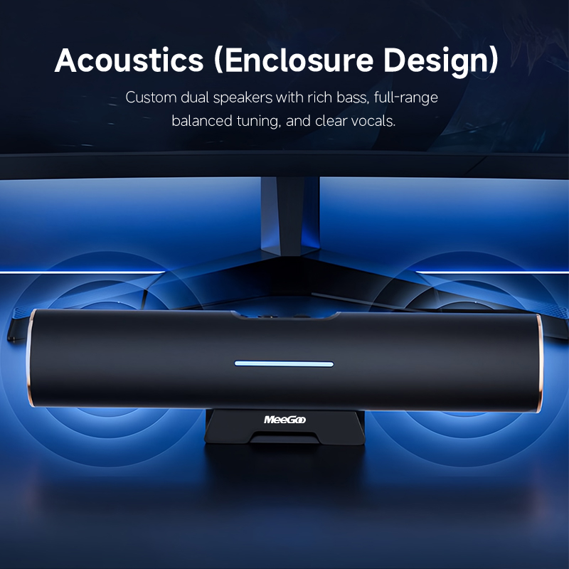 MeeGoo Clip-on Bluetooth Speak - огляд і ціна Dual Monitor Desk Setup