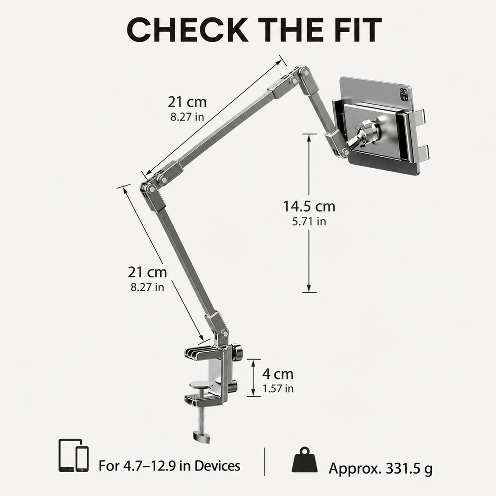 Adjustable Bed Phone Holder St - огляд і ціна Desk Setup Stand