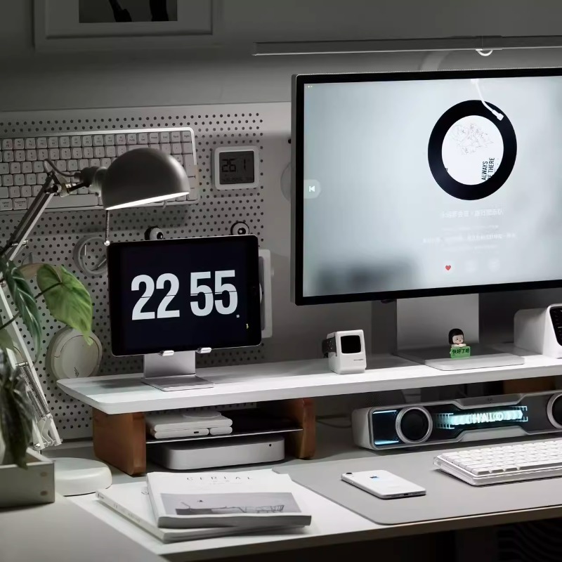 Modern Monitor Riser Stand Erg - огляд і ціна Desk Setup Laptop And Monitor