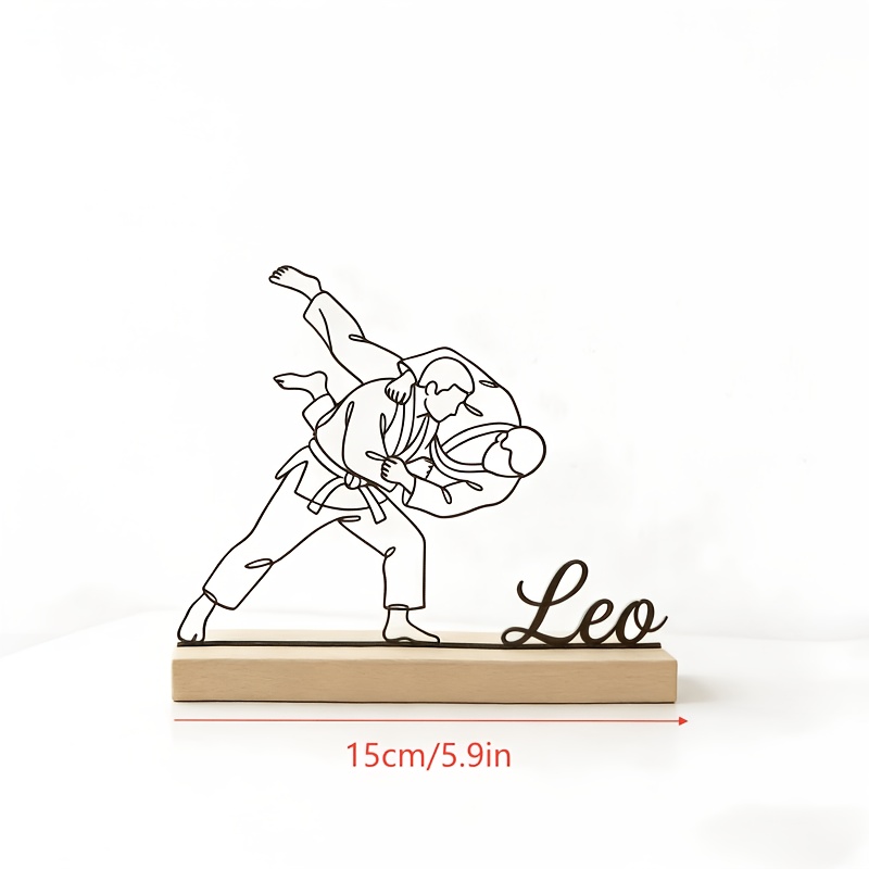 Custom Engraved Judo Martial A - огляд і ціна Desk Setup Decor