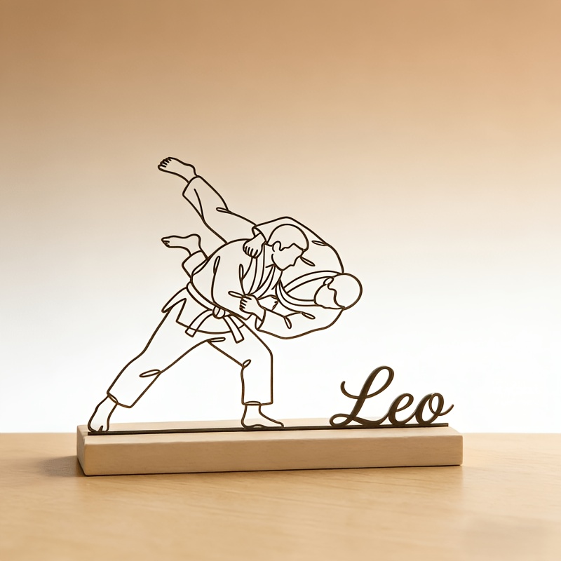 Custom Engraved Judo Martial A - огляд і ціна Desk Setup Decor