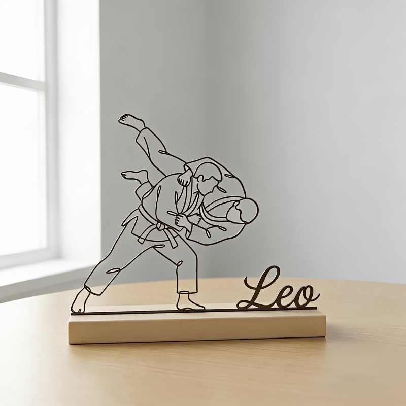 Custom Engraved Judo Martial A - огляд і ціна Desk Setup Decor