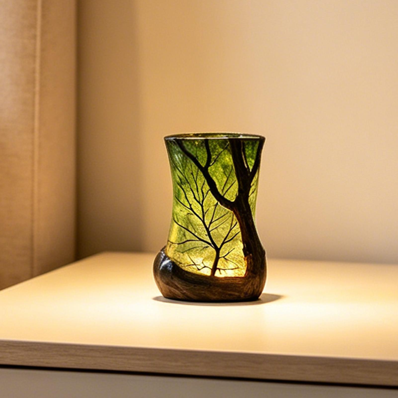 Bedside Table Lamp Forest Nigh - огляд і ціна Desk Setup Decor
