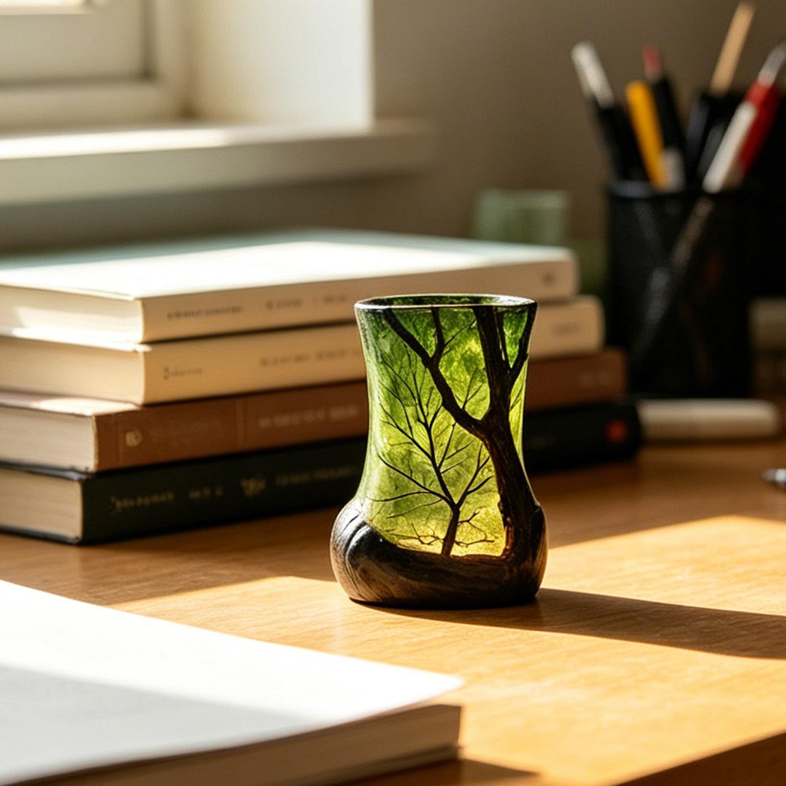 Bedside Table Lamp Forest Nigh - огляд і ціна Desk Setup Decor