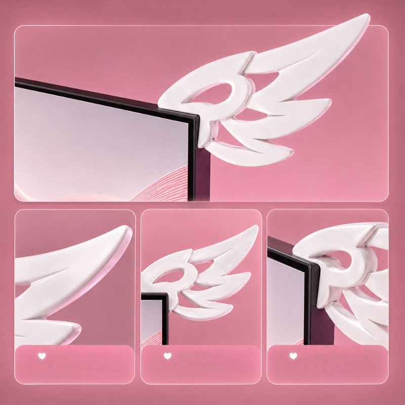 Kawaii 3D Wing Decor for Compu - огляд і ціна Desk Setup Accessories Aesthetic