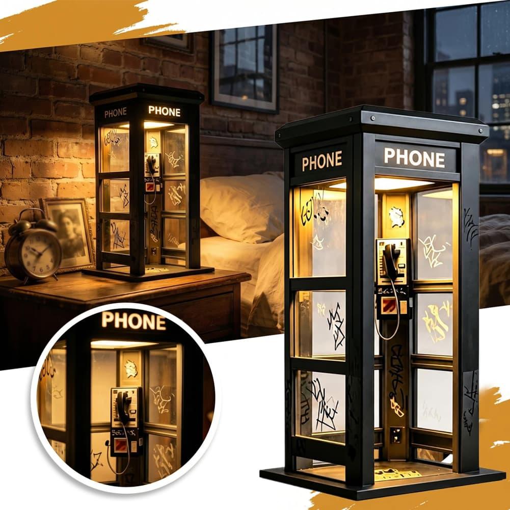 Retro Graffiti Phone Booth Tab - огляд і ціна Desk Setup Decor