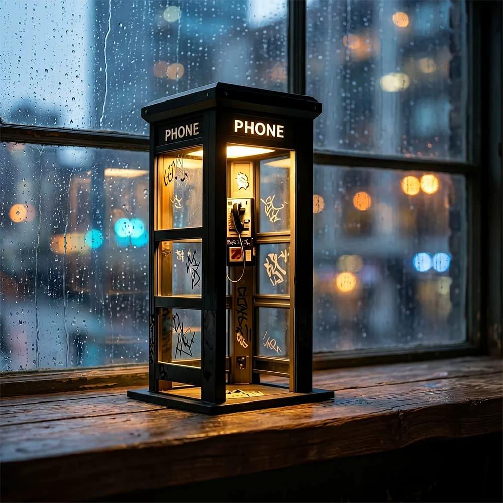 Retro Graffiti Phone Booth Tab - огляд і ціна Desk Setup Decor