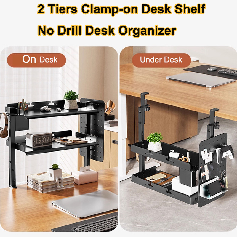 Clamp-on 14 inch Above Below D - огляд і ціна Desk Setup Study