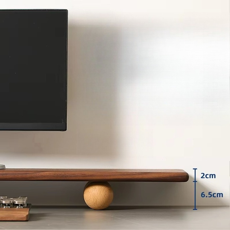 Solid Wood Monitor Riser Lapto - огляд і ціна Desk Setup Laptop And Monitor