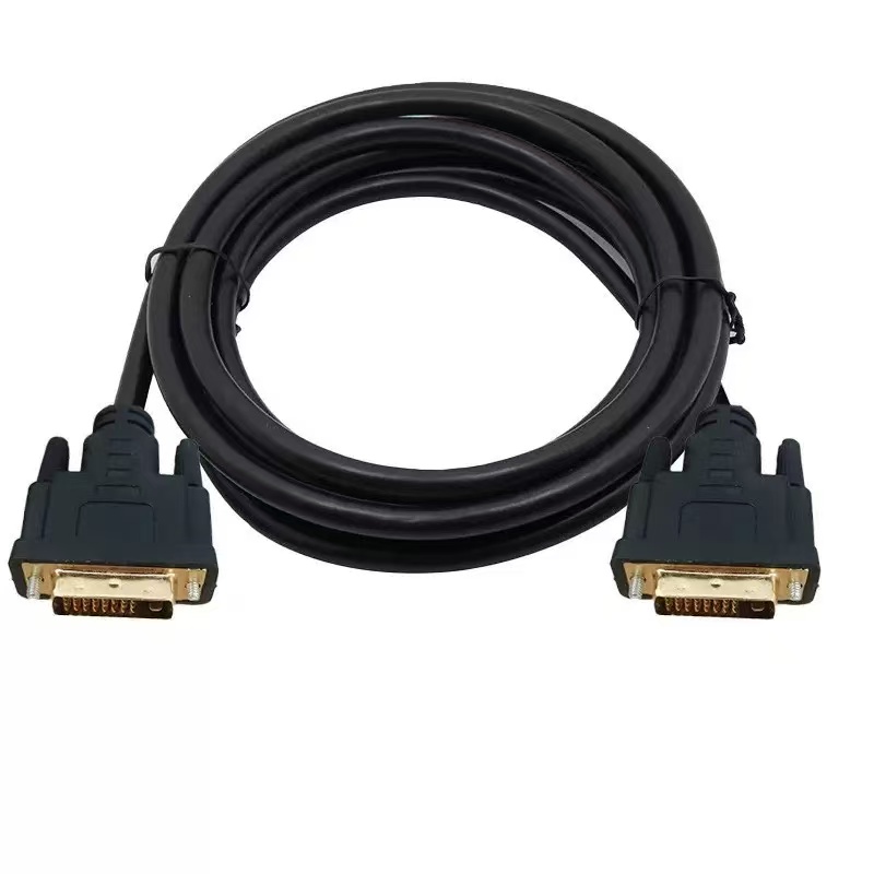 DVI-D Dual Link Cable (25Pin), - огляд і ціна Dual Monitor Desk Setup