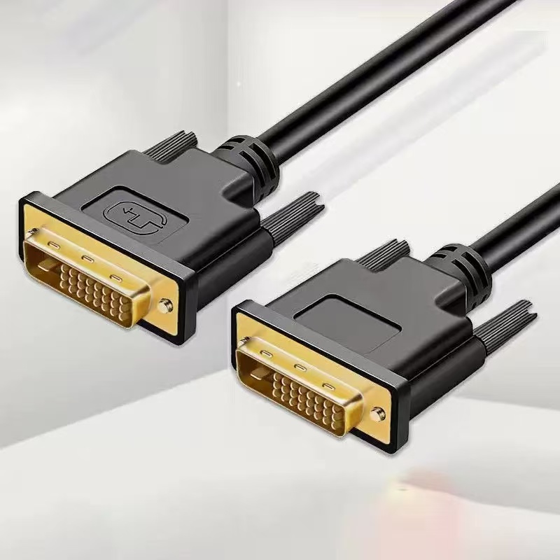 DVI-D Dual Link Cable (25Pin), - огляд і ціна Dual Monitor Desk Setup