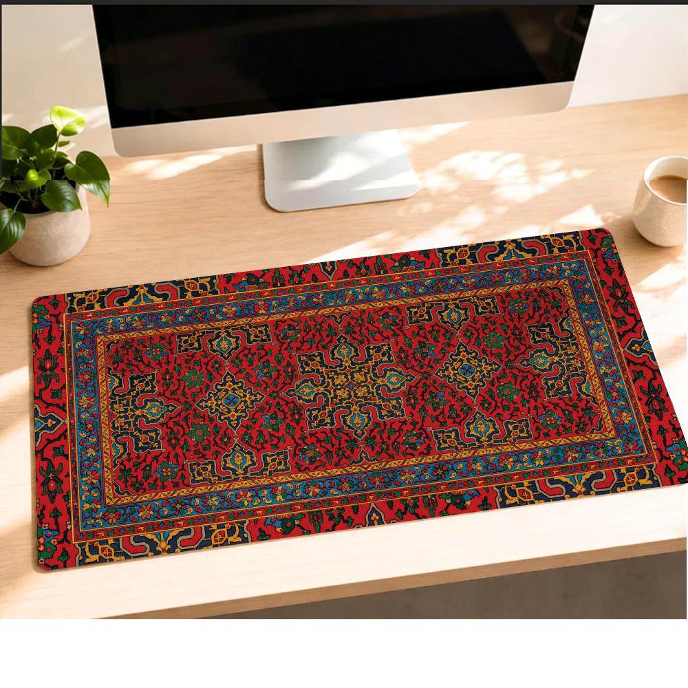 Persian Rug Carpet Red Mousepa - огляд і ціна Desk Setup Red