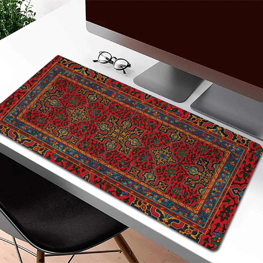 Persian Rug Carpet Red Mousepa - огляд і ціна Desk Setup Red