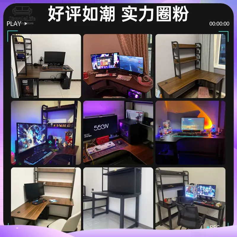 Corner Gaming Desk Computer De - огляд і ціна Desk Setup Dual Monitor
