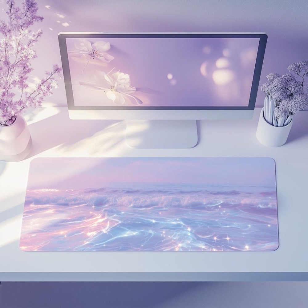 Aesthetic Pastel Desk Mat for  - огляд і ціна Desk Setup Accessories Aesthetic