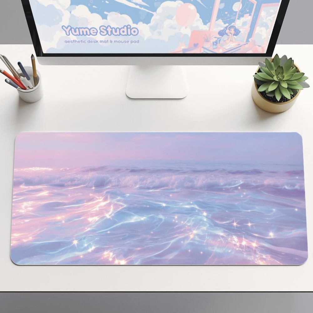 Aesthetic Pastel Desk Mat for  - огляд і ціна Desk Setup Accessories Aesthetic