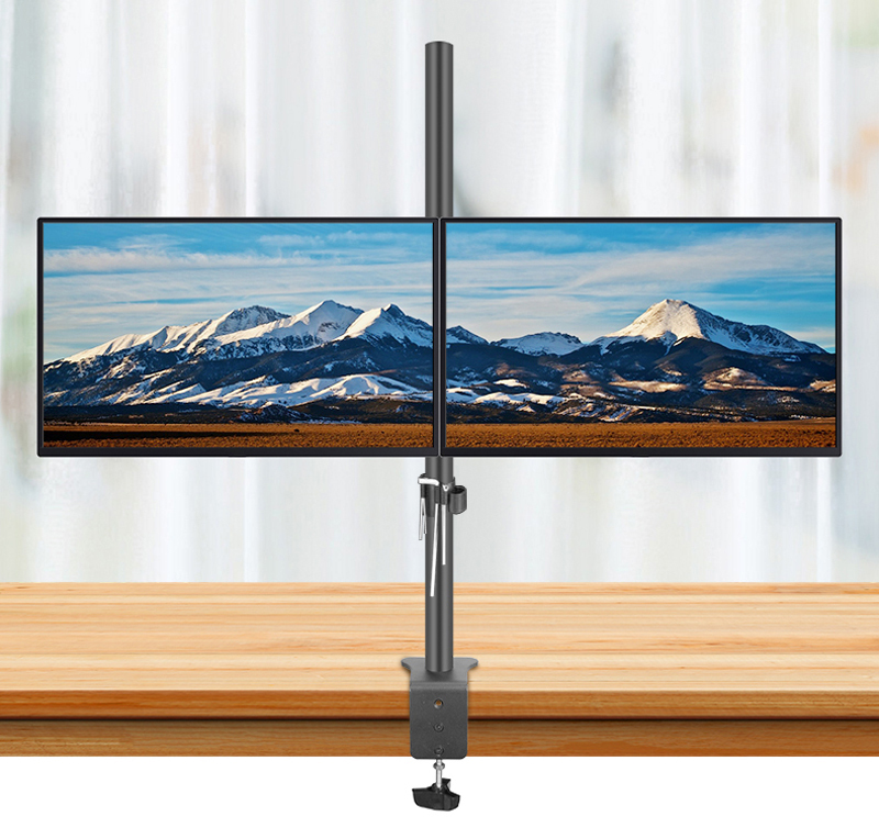 (80cm) DL-T902-280II Full Moti - огляд і ціна Dual Monitor Desk Setup