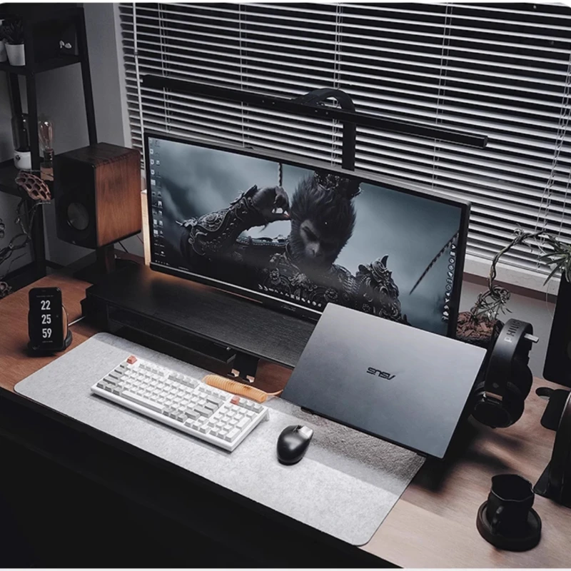 Modular Walnut Monitor Stand f - огляд і ціна Desk Setup Laptop And Monitor