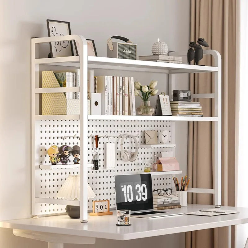 Table Hole Board Shelf Study T - огляд і ціна Desk Setup Study