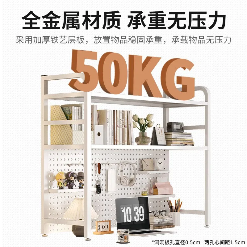 Table Hole Board Shelf Study T - огляд і ціна Desk Setup Study