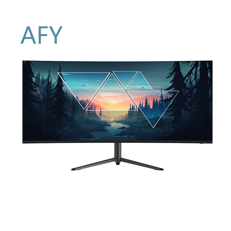 Flashworth 34 inch 4K curved g - огляд і ціна Desk Setup Dual Monitor