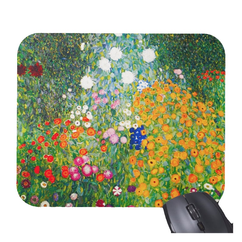 Gustav Klimt Flowers Floral Mo - огляд і ціна Desk Setup Accessories Aesthetic