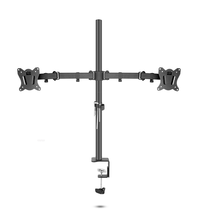 T902-280 360 Rotate Steel 10'- - огляд і ціна Dual Monitor Desk Setup