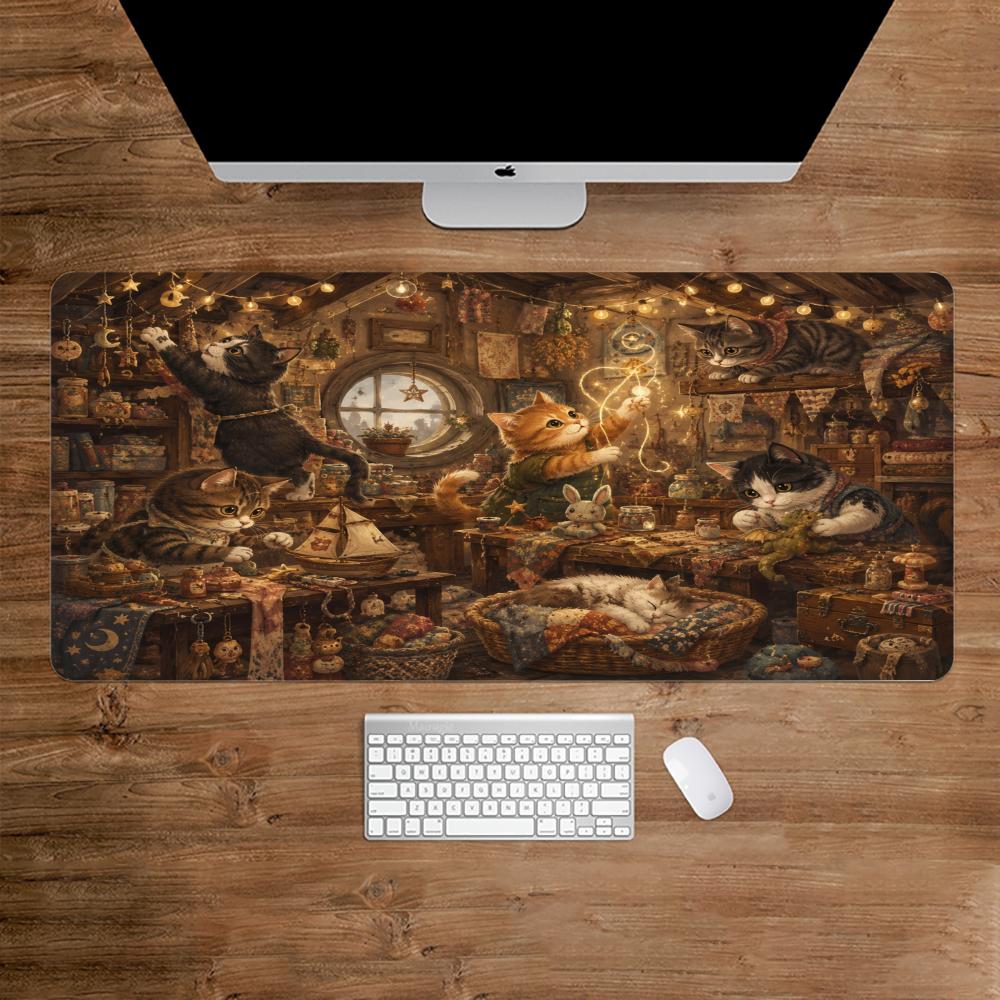 Cats Mouse Pad Anti-slip Desk  - огляд і ціна Desk Setup Study