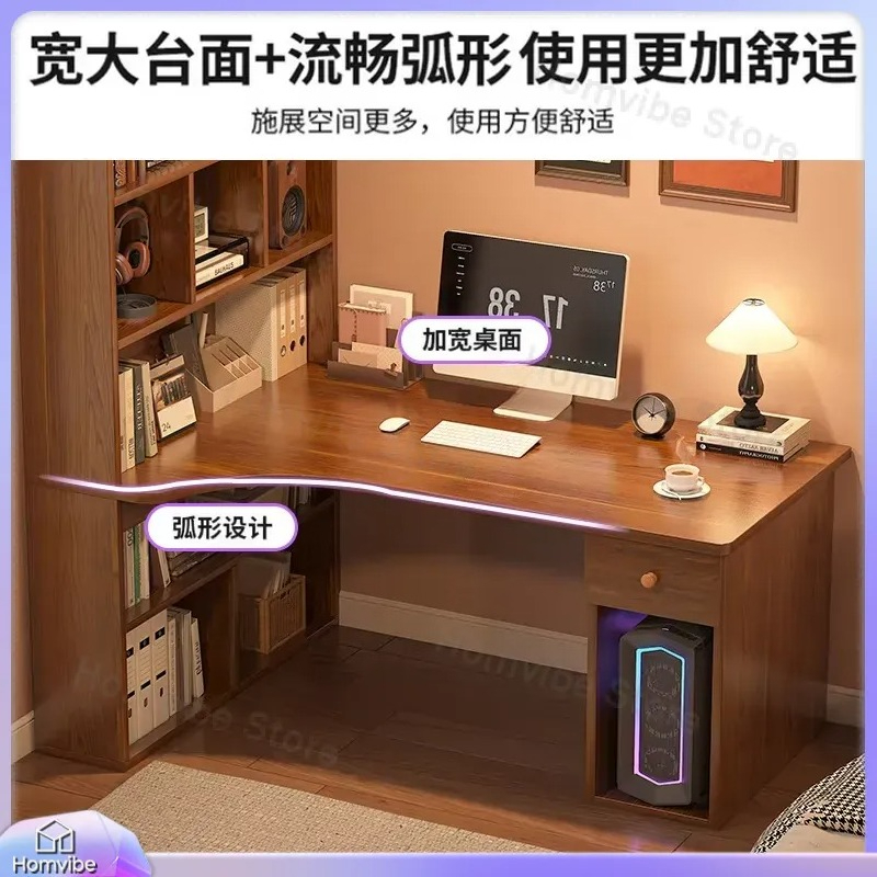 L Shaped Computer Desk with Bo - огляд і ціна Desk Setup Dual Monitor