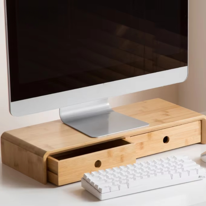 Bamboo Laptop Monitor Riser Ec - огляд і ціна Desk Setup Laptop And Monitor