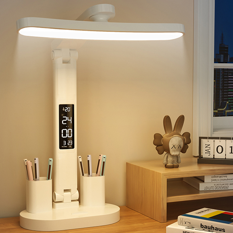 LED Clock Table Lamp USB Charg - огляд і ціна Desk Setup Study