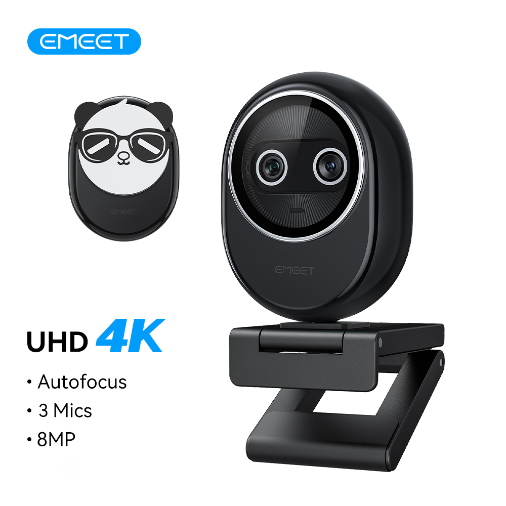 Webcam 4K EMEET Dual-Camera AI - огляд і ціна Desk Setup Ai