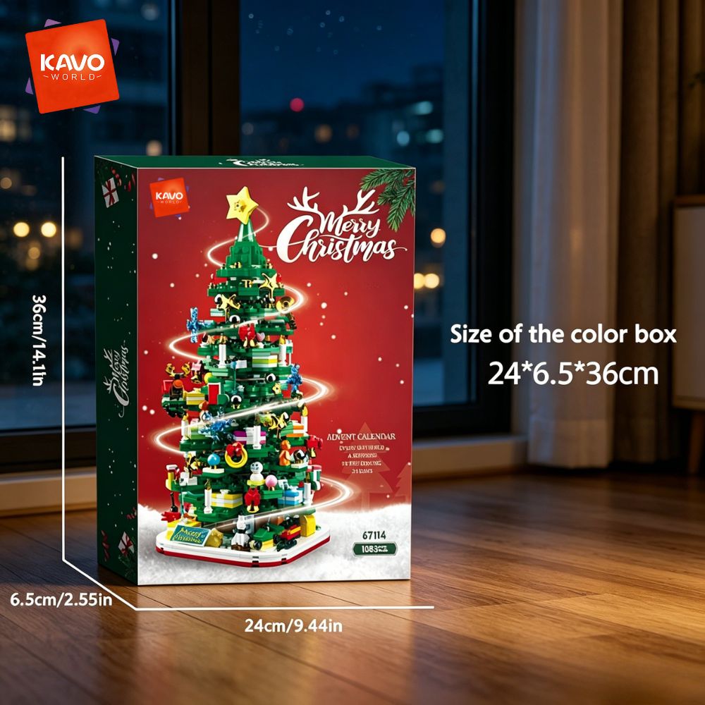 KAVOWORLD 1024pcs Christmas Tr - огляд і ціна Desk Setup Ideas Office